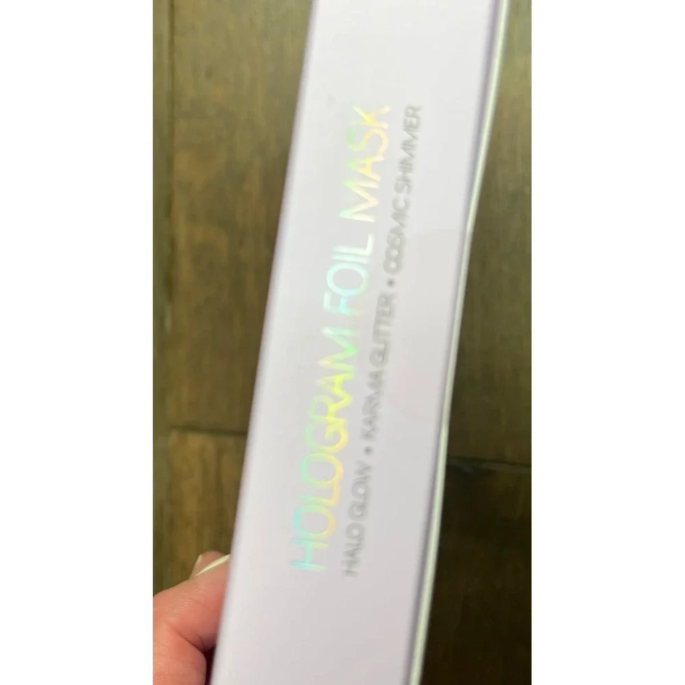 NEW Pure Aura Hologram Foil Masks Three in the box. Halo Glow. Karma Glitter.